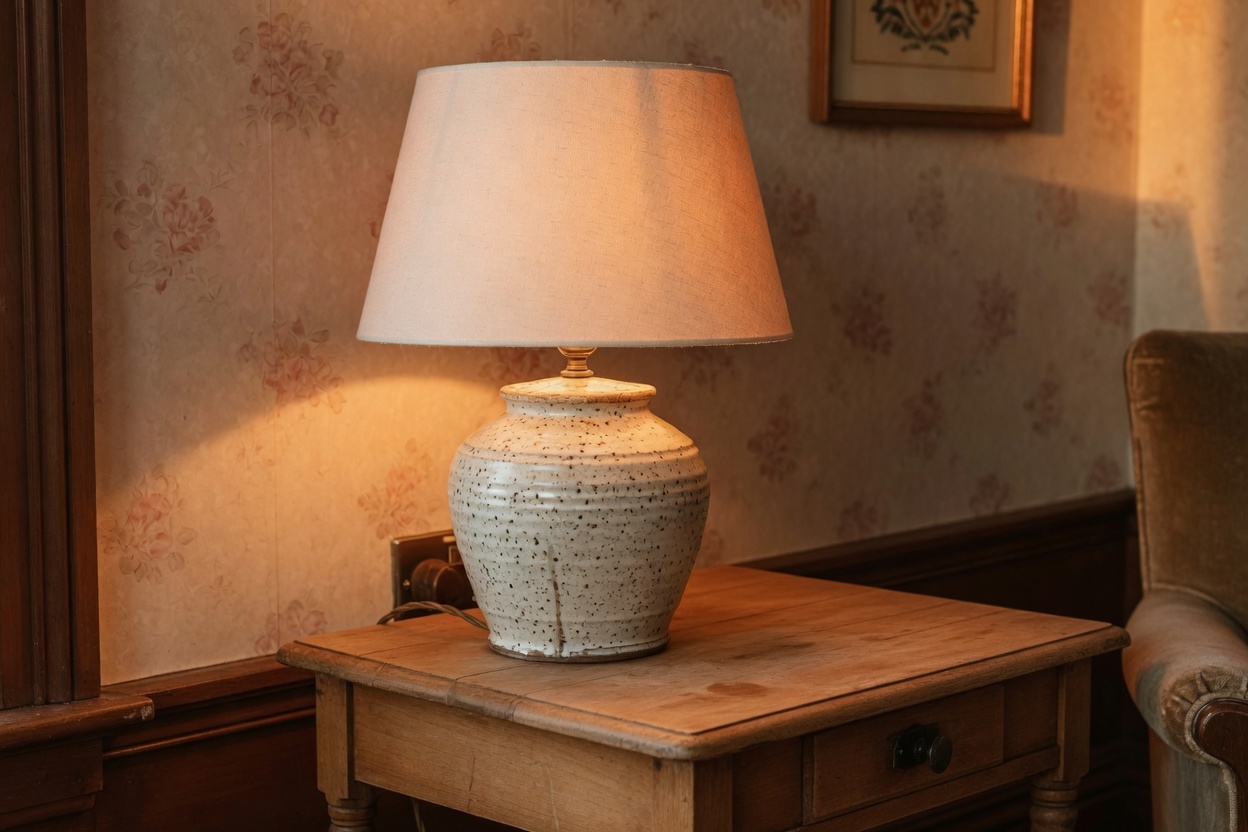 Speckled Ceramic Table Lamp